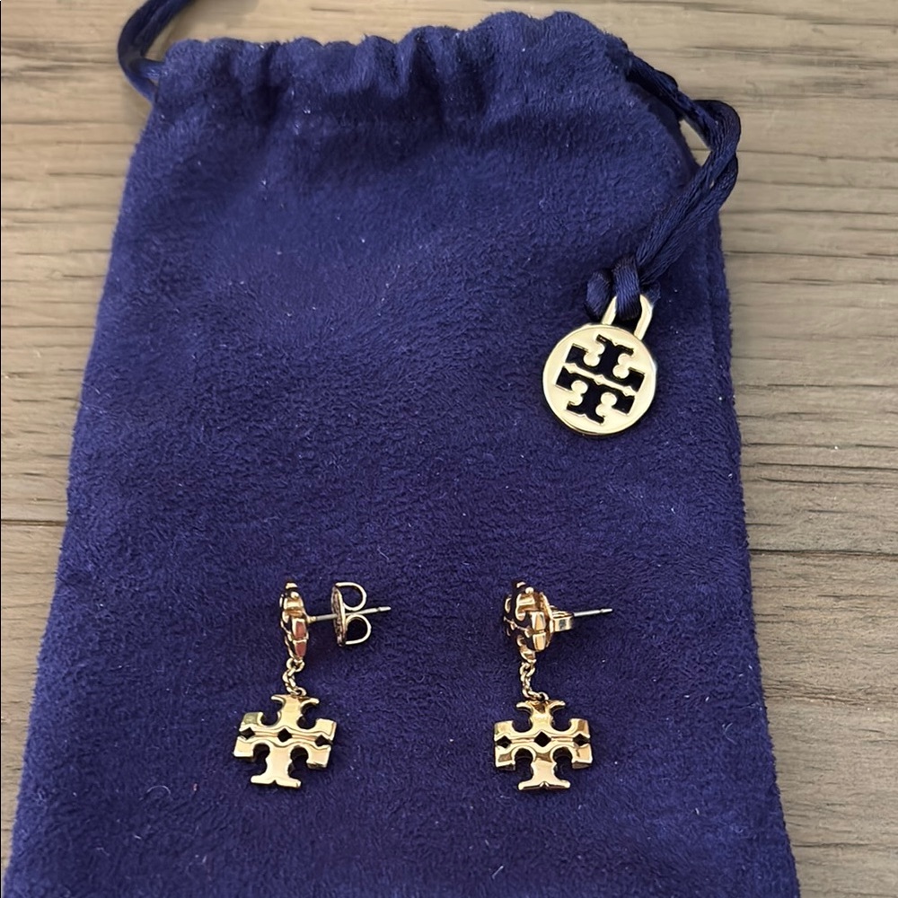 Tory Burch Logo Earrings
